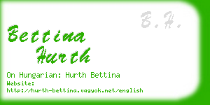 bettina hurth business card